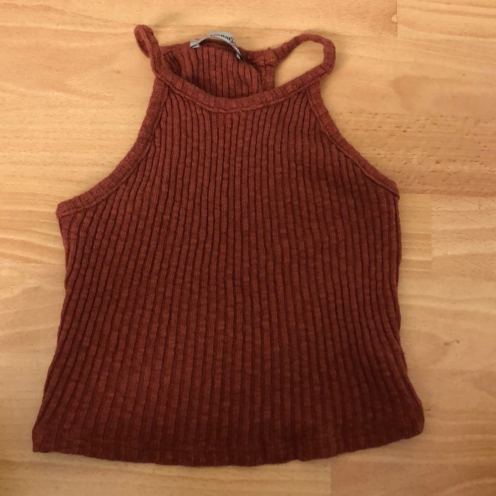 rusty orange crop top